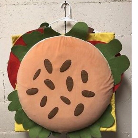 Pottery Barn Cheeseburger Halloween costume size 4/6 and Ketchup Bag - Picture 2 of 2